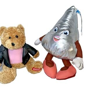 2x Hershey 10" + 13"Chocolate Stuffed Plush Toy Play Dolls